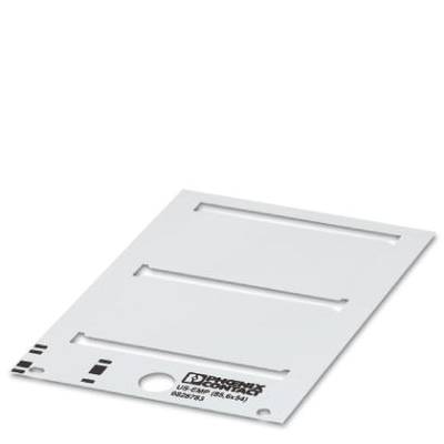 Phoenix Contact 0829523 US-EMP (100X15) SR Device markers Fitting type: Clip Writing area: 10 x 15 mm Silver No. of mark