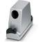 Silver pencil sharpener for desk mounting, compact and robust design, suitable for pencils of various sizes.