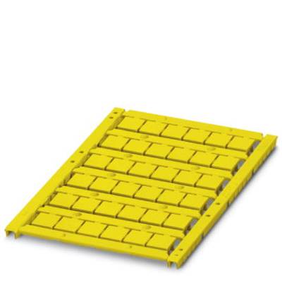 Yellow cable bridge with multiple channels for protecting and organising cables on the ground.