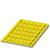 Yellow cable bridge with multiple channels for protecting and organising cables on the ground.