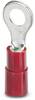 Phoenix Contact 3240017 Ring terminal Cross section (max.)=1.50 mm² Hole Ø=3.7 mm Partially insulated Red 100 pc(s)