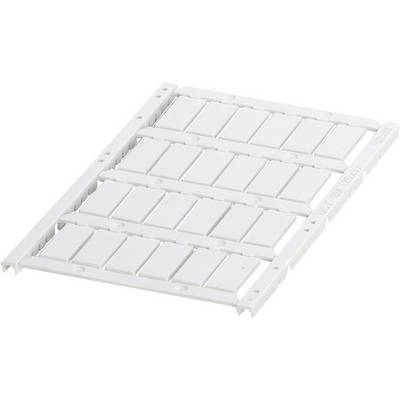 White plastic grid mat with rectangular cut-outs, suitable for installation in ventilation systems or for cable management.