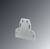 Metal fixing clip on a grey background, rectangular in shape with multiple cutouts at the corners, used for stabilisation.