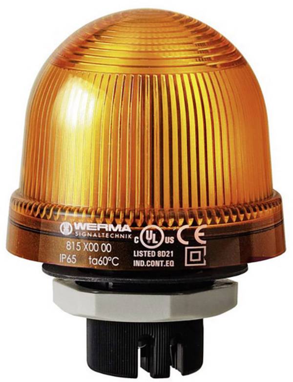 Werma Signaltechnik Light  815.300.00 815.300.00  Yellow Non-stop light signal 12 V AC, 12 V DC, 24 V AC, 24 V DC, 48 V AC, 48 V DC, 110 V AC, 230 V AC