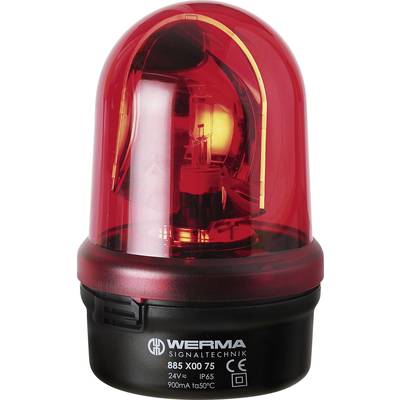 Werma Signaltechnik Emergency light  885.100.75 885.100.75  Red  Emergency light 24 V AC, 24 V DC 