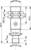 Technical drawing of a cylindrical component with dimensions and threads. At the top M18x1, at the bottom M12x1, total length 63.5 mm.