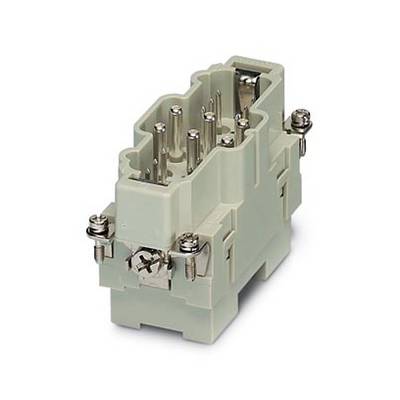 A rectangular, grey connector with multiple silver pins, suitable for industrial applications.