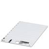 Phoenix Contact 0828774 US-EMP (17X15) Device markers Fitting type: Clip Writing area: 17 x 15 mm White No. of markers: 540 10 Sheet