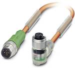 Sensor/Actuator cable SAC-5P-M12MS/ 0,6-PUR/M12FR3LVW