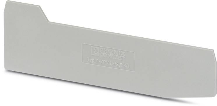 Grey cover strip from Phoenix Contact, type D-ZPV 15/2.5, 8 WH, for covering and protecting electrical connections.