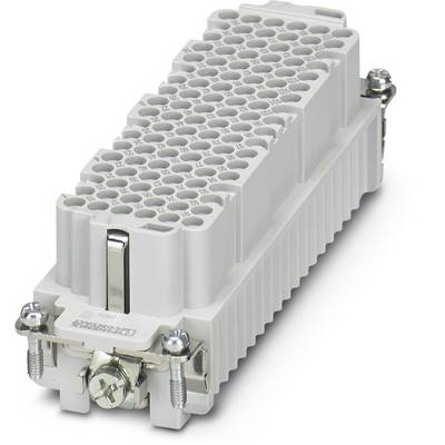 A large grey electrical connector with multiple slots, suitable for industrial applications.