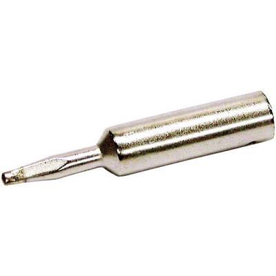 Metal soldering tip, cylindrical in shape, tapering to a point. Used for precise soldering work in electronic applications.