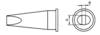 Weller LHT-C Soldering tip Chisel-shaped, straight Tip size 3.2 mm Content 1 pc(s)