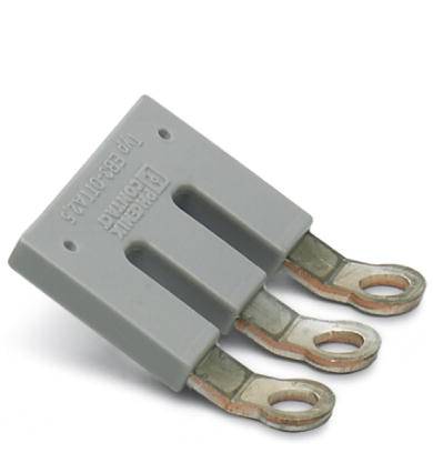 Grey-white electrical connector with three copper contacts, marked with '10 B258174C', used for connecting electrical components.<br><br>Note: The translation is already very close to British English, so minimal changes were needed.