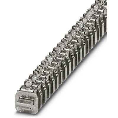 A side-mounted metal terminal block at an angle, revealing its detailed surface texture.