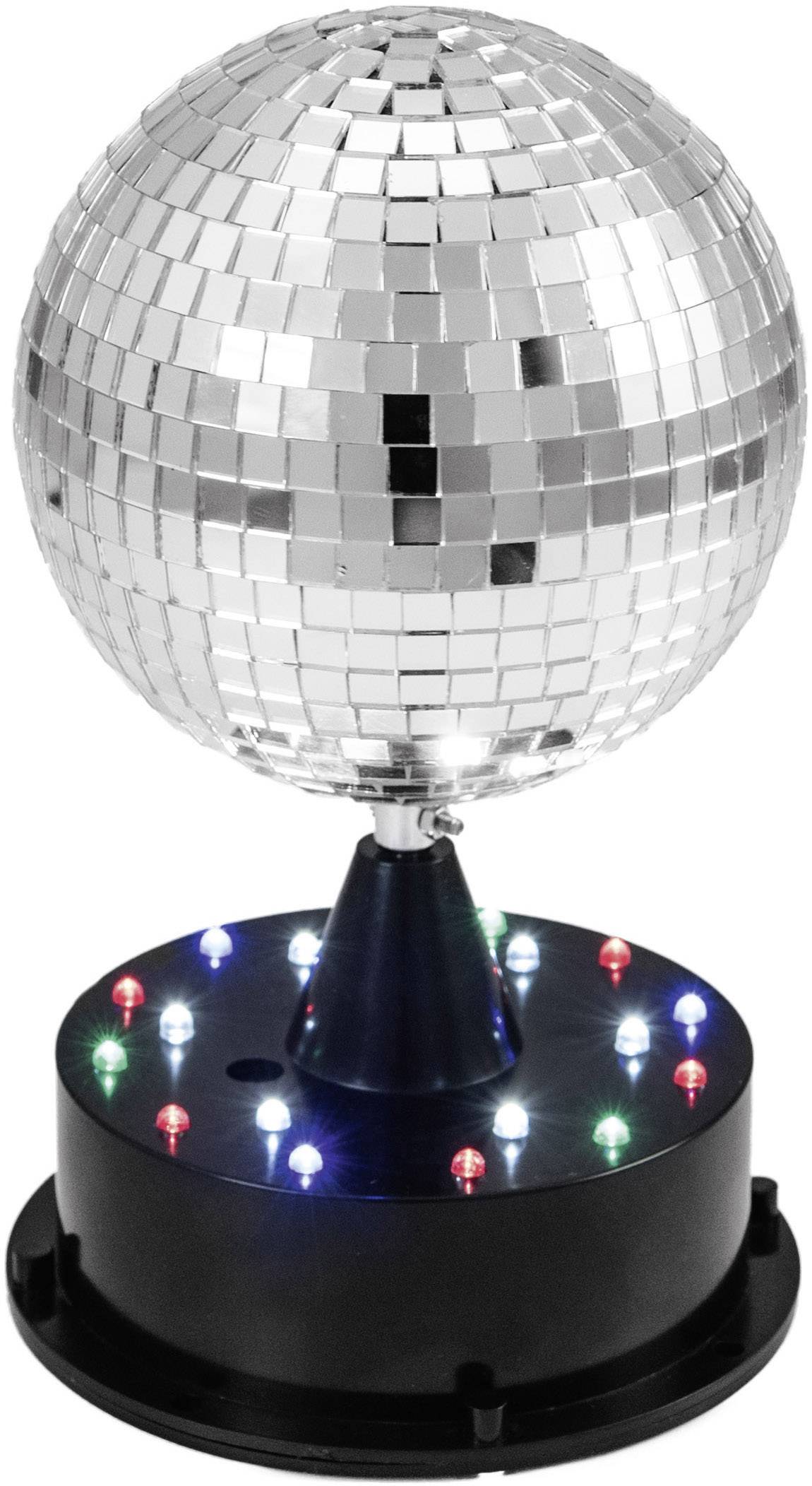 Image of Eurolite 42109267 LED (monochrome) Mirror ball set incl. base, incl. LED lighting 13 cm