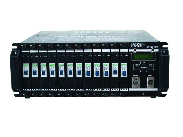 Industrial device with multiple slots and a digital display. It appears to be an electronic rackmount with modules.