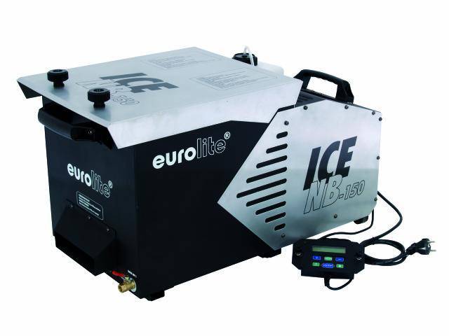 Eurolite ICE Fog Machine NB-150 with control unit and cable shown, used for stage or event effects.