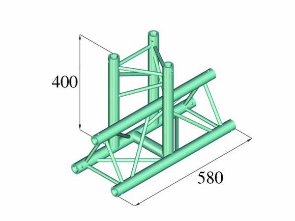 Alutruss DECOLOCK DQ3-PAT35 Triangular truss T-joint 90 °