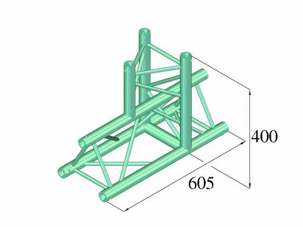 Alutruss DECOLOCK DQ3-PAT37 Triangular truss T-joint 90 °