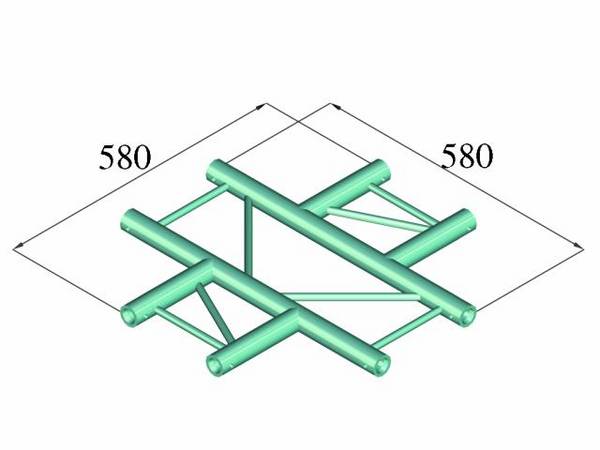 Alutruss DECOLOCK DQ2-PAC41H Ladder truss X-joint 90 °