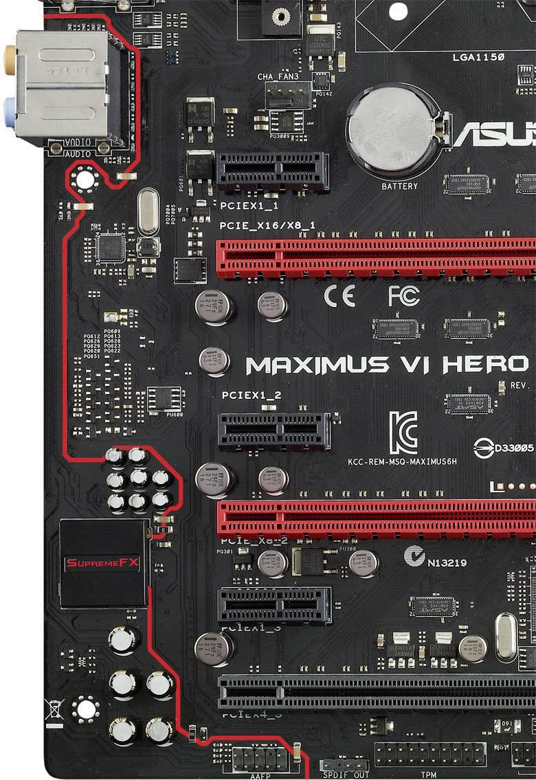 Asus Z87 MAXIMUS VI HERO C2 Motherboard PC base Intel® 1150 Form factor