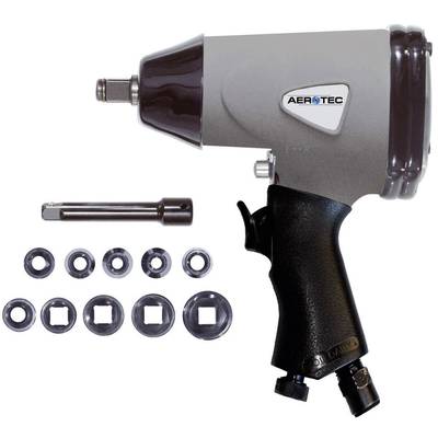 Aerotec 1/2″ ST 2009537 Pneumatic impact driver Tool holder: 1/2" (12.5 mm) male square Torque (max.): 345 Nm incl. acce