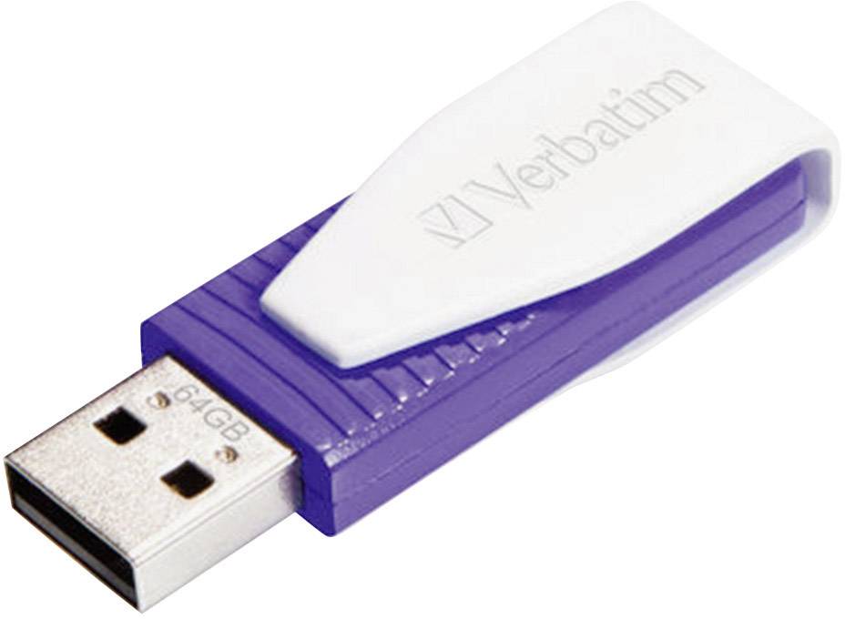 Verbatim Swivel USB stick 64 GB Violet 49816 USB A (USB 2.0)-1