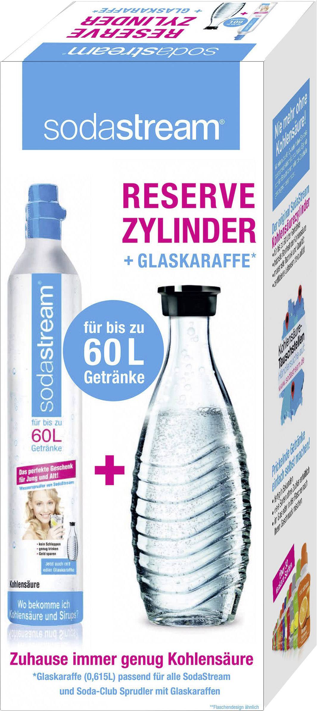 Sodastream Crystal SodaMaker Set White Soda maker, incl. 2x glass