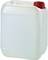 A blank, white container with a red screw cap. Ideal for storing liquids.