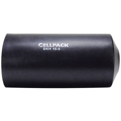 Black, cylindrical protective sleeve coupling with the inscription 'CELLPACK SKH 15-5'. Suitable for cable protection applications.