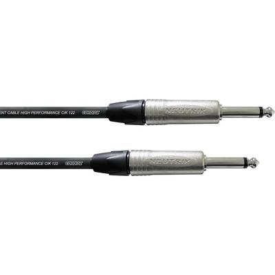 Cordial Pro Line Instruments Cable [1x Jack plug 6.35 mm - 1x Jack plug 6.35 mm] 3.00 m Black