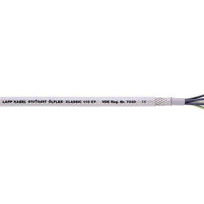 A multi-core cable with the inscription 'LAPP CABLE ÖLFLEX CLASSIC 110 CY'. The cable shows partially splayed ends with visible wires.