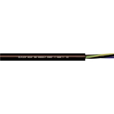 LAPP ÖLFLEX® HEAT 180 H05SS-F EWKF High-temperature cable 3 x 1.50 mm² Black 46909-1 Sold per metre