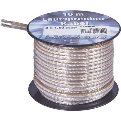 AIV 23556L Speaker cable  2 x 2.50 mm² Silver 10 m