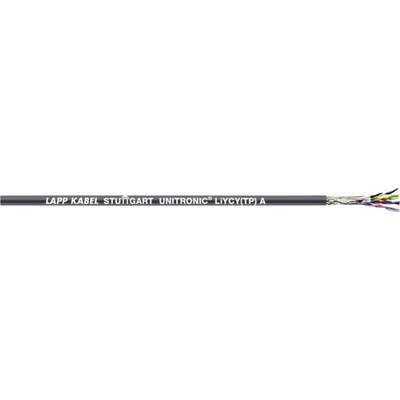LAPP 66208-1 Data cable UNITRONIC® LiYCY (TP) A 8 x 2 x 0.14 mm² Dark grey Sold per metre