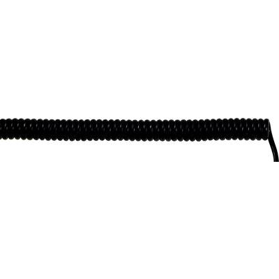 LAPP 73220206 Spiral cable UNITRONIC® SPIRAL 200 mm / 800 mm 3 x 0.14 mm² Black 1 pc(s)