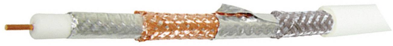 BKL Electronic 0806009/F Coax Outside diameter: 8.20 mm 75 Ω 120 dB White 100 m