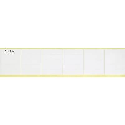 Blank weekly planner board with 'W13' in the top left corner, bordered in yellow. Ideal for noting appointments or tasks for the week.