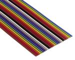3M 3302/50 100 SF Ribbon cable Contact spacing: 1.27 mm 50 x 0.08 mm² Multi-coloured Sold per metre