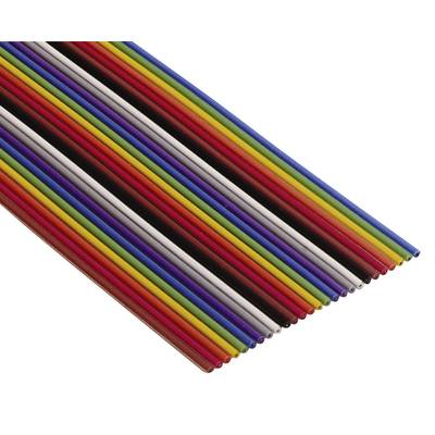 3M 3302/16 100 SF Ribbon cable Contact spacing: 1.27 mm 16 x 0.08 mm² Multi-coloured Sold per metre
