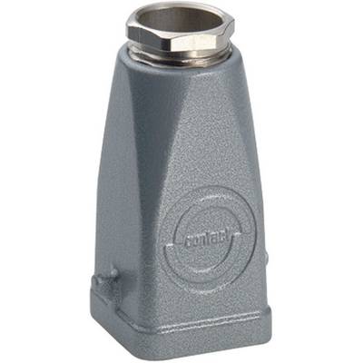 Grey metal casing with a hexagonal screw cap, featuring an embossed logo on the front.
