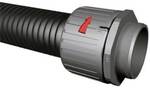 HellermannTyton 166-21016 HG34-S-PG29 HelaGuard Straight Conduit Fitting Polyamide 6.6 Black