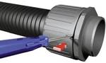HellermannTyton 166-21016 HG34-S-PG29 HelaGuard Straight Conduit Fitting Polyamide 6.6 Black