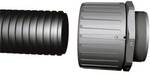 HellermannTyton 166-21016 HG34-S-PG29 HelaGuard Straight Conduit Fitting Polyamide 6.6 Black