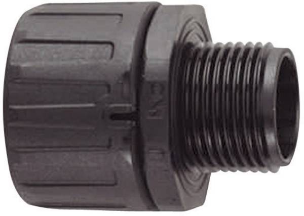 HellermannTyton 166-21016 HG34-S-PG29 HelaGuard Straight Conduit Fitting Polyamide 6.6 Black