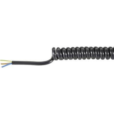 Baude 31529P Spiral cable H05VVH8-F 1000 mm / 3000 mm 3 G 1.50 mm² Black 1 pc(s)
