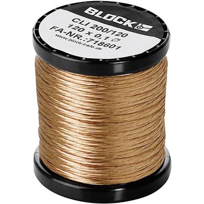 Block Enamel-coated copper wire Outside diameter (incl. coating)=0.10 mm  60 x 0.1 mm 48 m 0.20 kg 