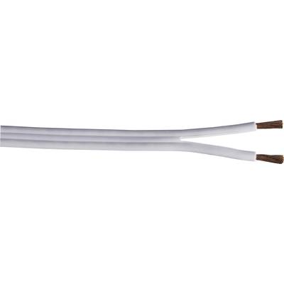 Hama 86601 Speaker cable  2 x 0.75 mm² White Sold per metre