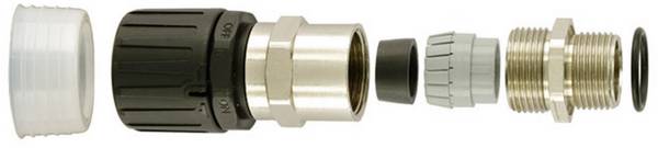 HGL-SCG Straight Cable Gland Fitting, IP68 HGL13-SCG-M16 166-22100 Hellermann Tyton